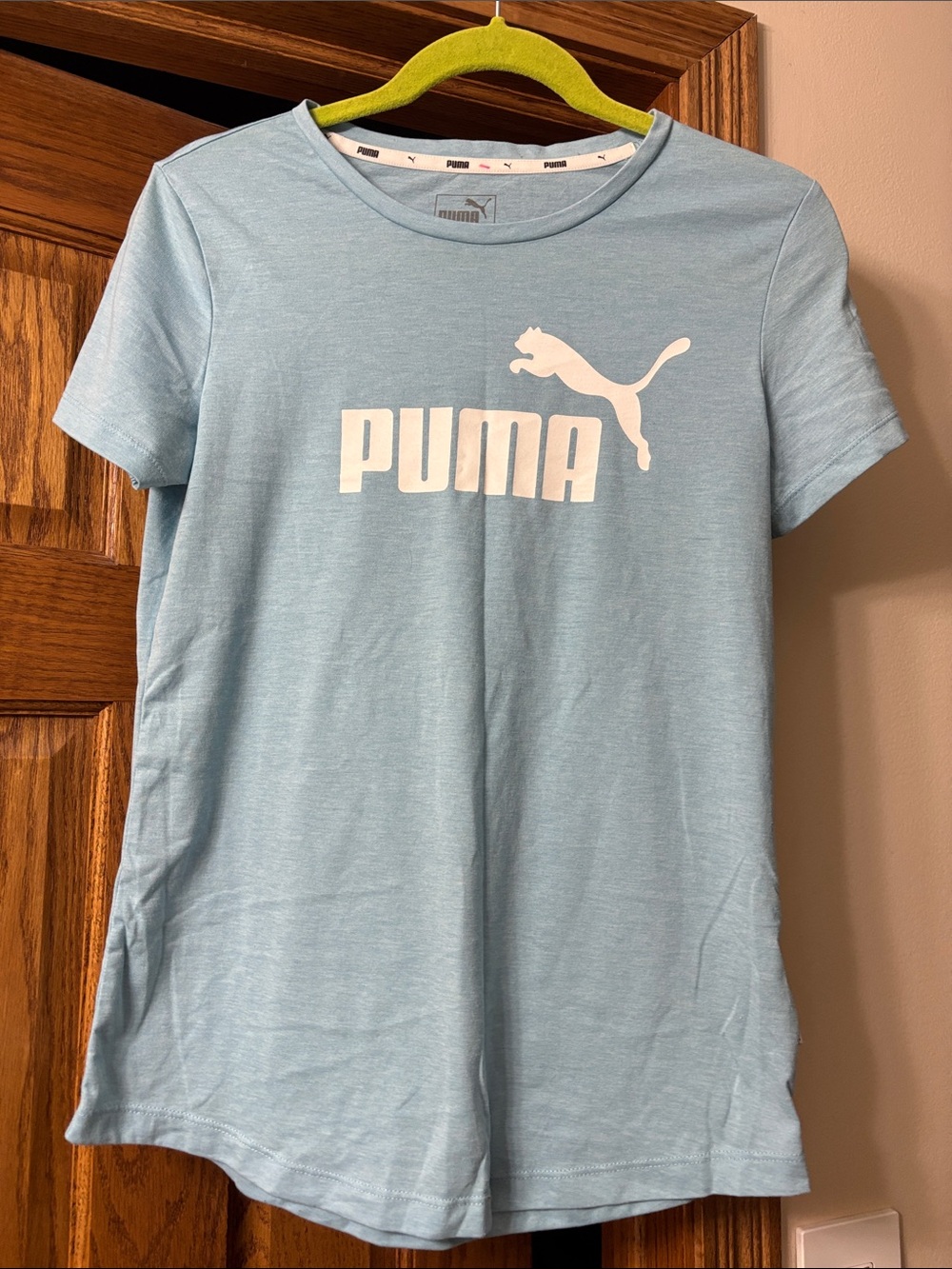 Puma Sky Blue Logo T-Shirt